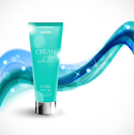 Skin moisturizer cosmetic design templateのイラスト素材