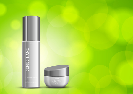 Skin moisturizer cosmetic design templateのイラスト素材