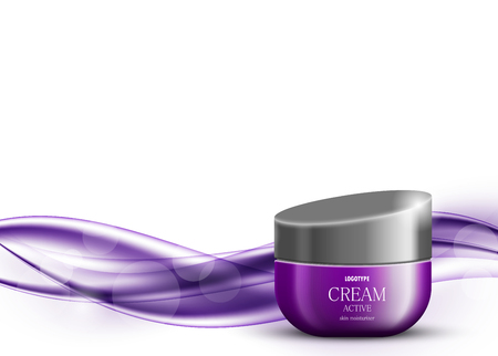 Skin moisturizer cosmetic ads templateのイラスト素材