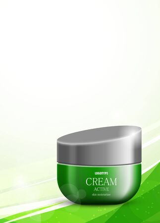 Body cream cosmetic design templateのイラスト素材