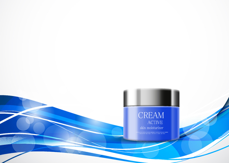 Skin moisturizer cosmetic design templateのイラスト素材