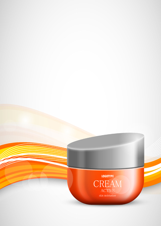 Skin moisturizer cosmetic light design templateのイラスト素材