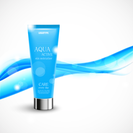 Skin moisturizer cosmetic design templateのイラスト素材