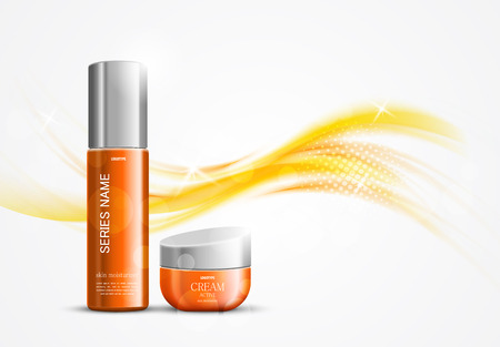 Skin moisturizer design templateのイラスト素材