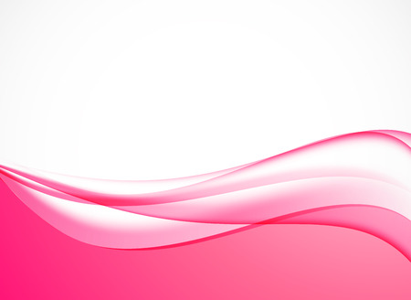 Abstract dynamic design backdrop with pink bright wavy lines in elegant smooth style.のイラスト素材
