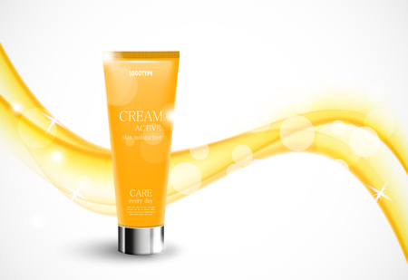 Skin moisturizer cosmetic design templateのイラスト素材