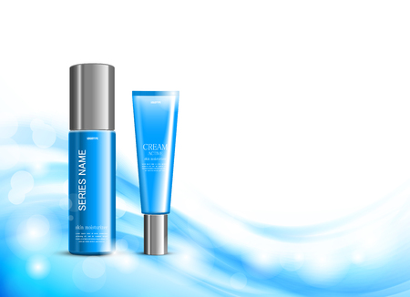 Body cream cosmetic ads templateのイラスト素材