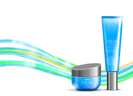Skin moisturizer cosmetic design templateのイラスト素材