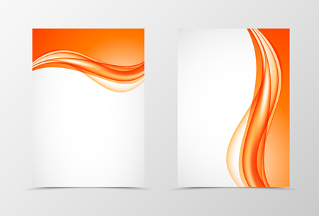 Front and back elegant design flyer templateのイラスト素材