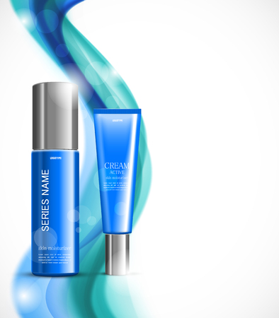 Skin moisturizer cosmetic design templateのイラスト素材