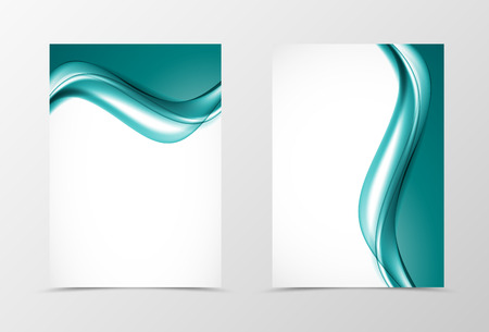 Front and back soft design flyer templateのイラスト素材
