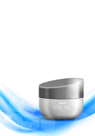 Skin moisturizer cosmetic ads templateのイラスト素材