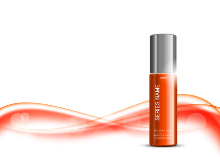 Skin moisturizer cosmetic ads templateのイラスト素材