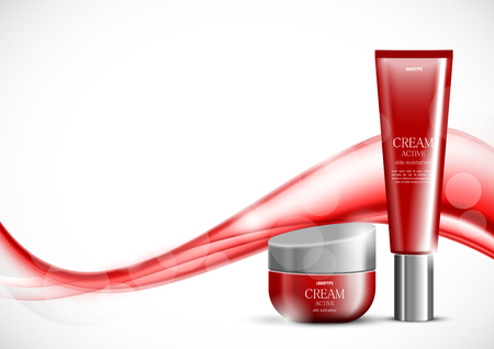 Beauty cosmetic light design templateのイラスト素材