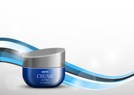 Skin moisturizer cosmetic design templateのイラスト素材