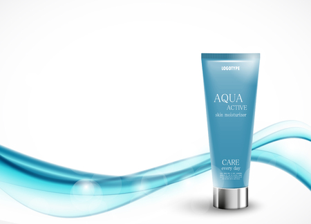 Skin moisturizer cosmetic design templateのイラスト素材