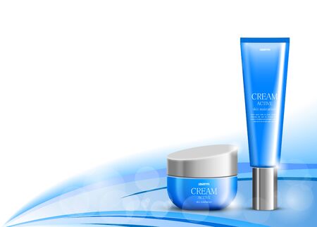 Body cream cosmetic design templateのイラスト素材