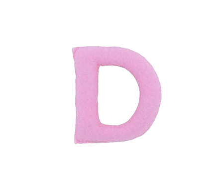 Handmade letter from fabric alphabetの写真素材