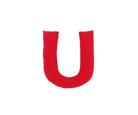 Handmade letter from fabric alphabetの写真素材