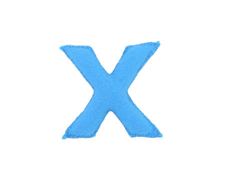 Handmade letter from fabric alphabetの写真素材