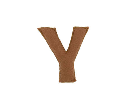 Handmade letter from fabric alphabetの写真素材