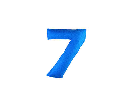 Fabric number isolated on white backgroundの写真素材