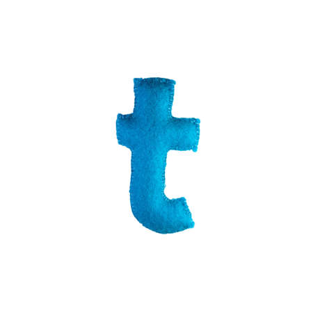 Handmade letter from fabric alphabetの写真素材