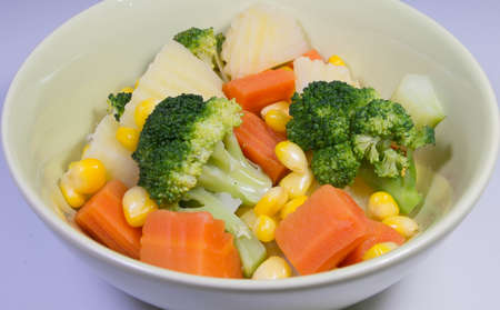 Salads boiled vegetablesの写真素材