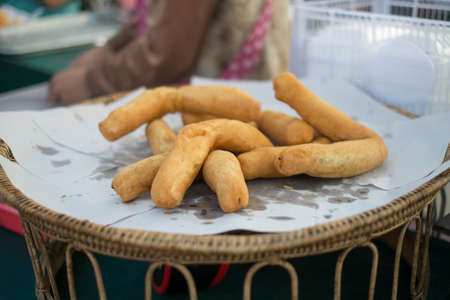 Patongko, deep-fried dough stick, chinese bread stickの写真素材
