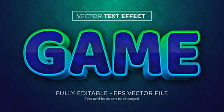 Cartoon game text effect editable comic and funny text styleのイラスト素材