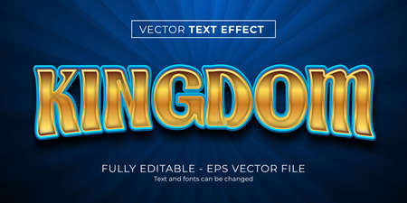 Kingdom text effectのイラスト素材