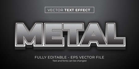 metallic text effectのイラスト素材