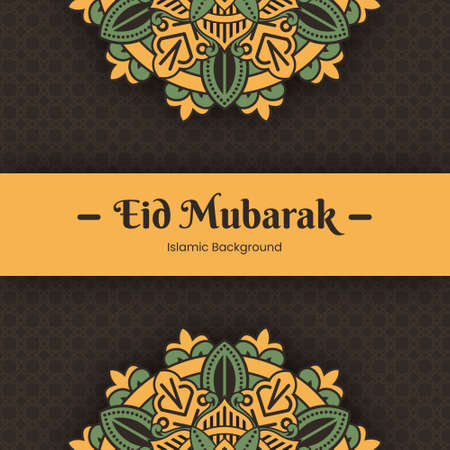 Muslim festival eid mubarak backgroundのイラスト素材