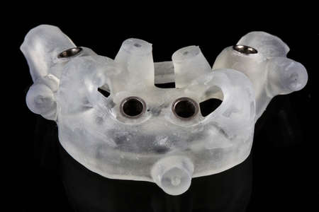 high-quality dental surgical template for four implants and pins