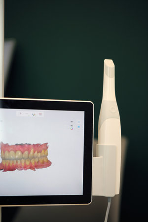 part of a dental scanner for scanning the oral cavity