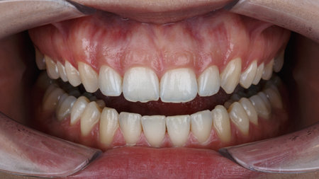 patient's upper jaw with gingiva for resection