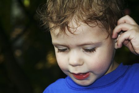Shy child