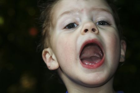 screaming childの写真素材