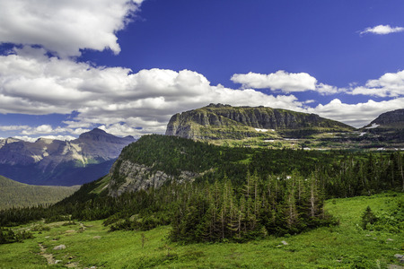 Glacier National Park in summerの写真素材