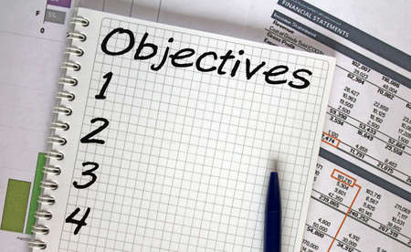Financial planning on notebook, business and finance concept.の写真素材