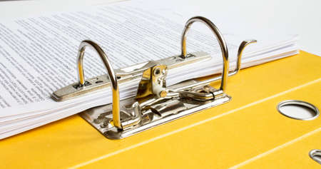 The folder for documents with a ring clip. Can be use as business concept photo