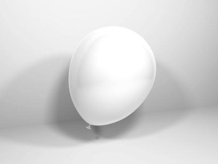 Realistic Balloon Mockup Templateの写真素材