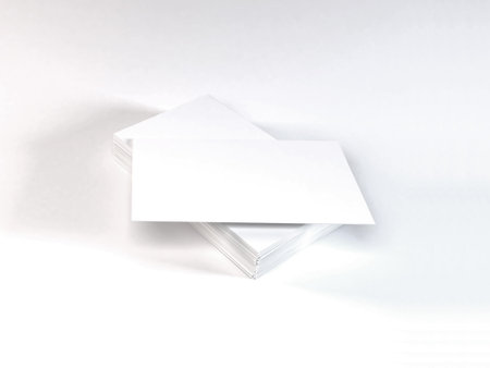 Realistic Business Card Mockup Scene Template