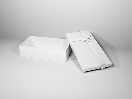 Christmas Gift Box with Mockup Scene Template