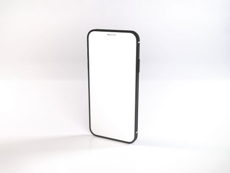 Realistic Smartphone Mockup Templateの写真素材