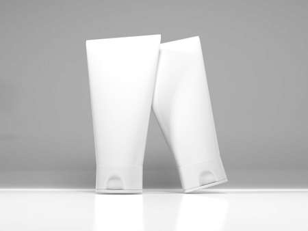 Realistic Cosmetic Cream Packaging Mockupの写真素材