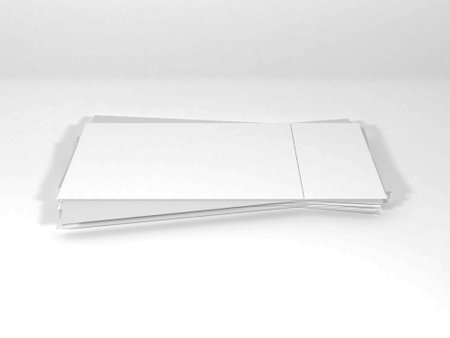 Realistic Event Ticket Mockup Sceneの写真素材