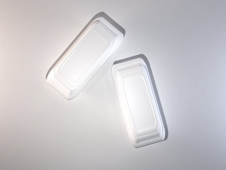 Food Box Packaging Mockup Templateの写真素材