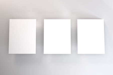 Realistic Letter Sized Curriculum Vitae Paper 3D Illustration Mockup Scene on Isolated Backgroundの写真素材