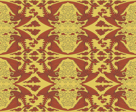 Seamless Oriental Vector Pattern. Traditional floral pattern for fabric, wallpapers and backgrounds....